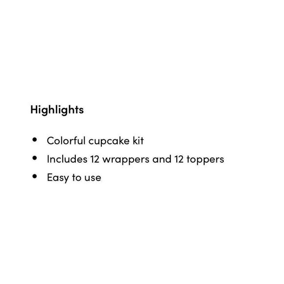 Cupcake Kit 12 Gold Wrappers & 12 Pink/Red Toppers Hearts Lips Envelopes NWT - Picture 5 of 7